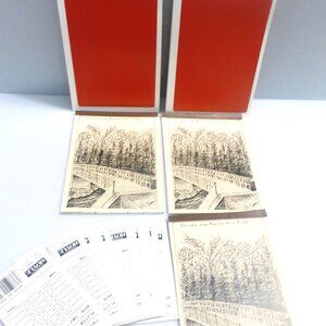 BRIDGE Game Scorepads Bridge Over Rennies Mill River Vintage Bridge Card Game